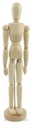 Деревянный манекен Мужчина H 30 см, гибкий ― VIP Office HobbyART
