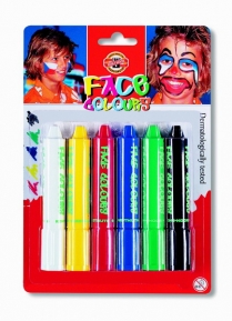 Набор красок для лица Koh-I-Noor Face Colours 6 цветов ― VIP Office HobbyART