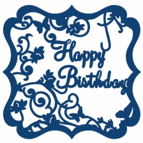 Lõikenoad Tattered Lace ACD083 Happy Birthday Verse ― VIP Office HobbyART