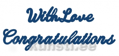 Die Tattered Lace ACD087 With love & Congratulations ― VIP Office HobbyART