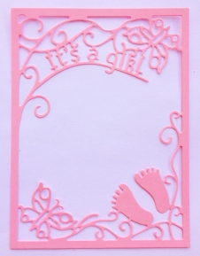 Die Crafty Ann FR-2 Frame It's a Girl ― VIP Office HobbyART