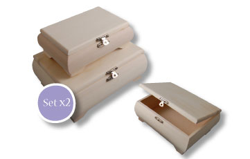 Wooden box 14.5x9.5x3.5cm 2077-2  1шт ― VIP Office HobbyART
