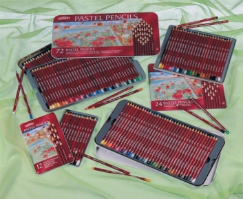 Набор пастельных карандашей Pastel Pencils Derwent 12цв мет кор. ― VIP Office HobbyART