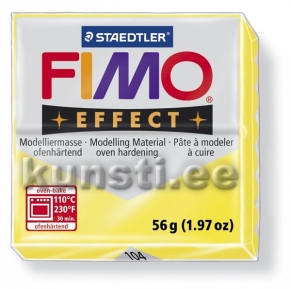 8020-104 Fimo effect, 56gr, läbipaistev kollane ― VIP Office HobbyART