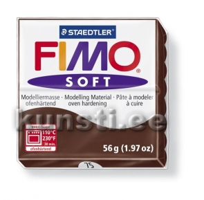 8020-75 Fimo soft, 56gr, Chocolate ― VIP Office HobbyART
