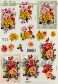 Decoupage paper 3D A4  LeSuh 4169777 ― VIP Office HobbyART