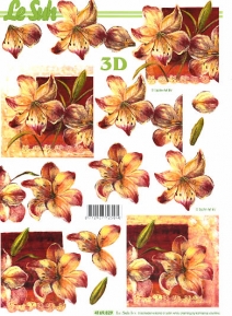 Decoupage paper 3D A4  LeSuh 4169829  ― VIP Office HobbyART