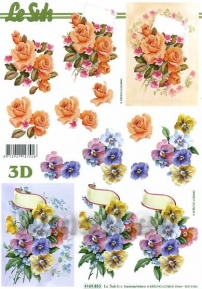 Decoupage paper 3D A4  LeSuh 4169883 ― VIP Office HobbyART