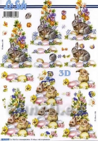 Карта для 3Д декупажа, A4  LeSuh 8215-319 ― VIP Office HobbyART