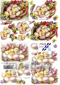 Карта для 3Д декупажа, A4  LeSuh 8215181 ― VIP Office HobbyART