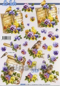 Карта для 3Д декупажа, A4  LeSuh 8215303 ― VIP Office HobbyART
