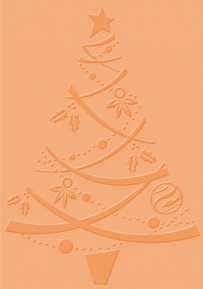 Embossing folder Craft Concepts CR900046 Festive Tree ― VIP Office HobbyART