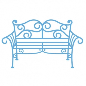 Die Marianne Design Creatables LR0258 garden bench metal  ― VIP Office HobbyART