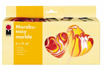 Набор красок для мармарирования Marabu Easy Marble 6x15ml valik ― VIP Office HobbyART