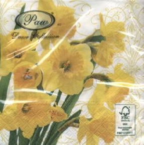 Napkin Yellow Daffodils SDL280000 ― VIP Office HobbyART
