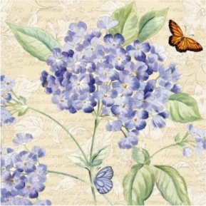 Салфетка для декупажа Lovely hydrangea SDL450000 ― VIP Office HobbyART