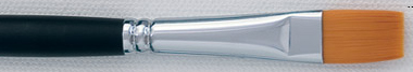 Кисть из синтетики, плоская, длинная ручка № 12 ― VIP Office HobbyART