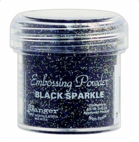 Embossing powder, 14 g Ranger EPJ00280 black sparkle ― VIP Office HobbyART