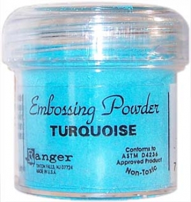 Embossing powder, 23 g Ranger EPJ00341 turquoise ― VIP Office HobbyART