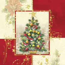 Салфетка для декупажа LC0181  - 33 x 33 cm jingle tree ― VIP Office HobbyART