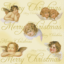 Салфетка для декупажа LC0217  - 33 x 33 cm xmas angels ― VIP Office HobbyART