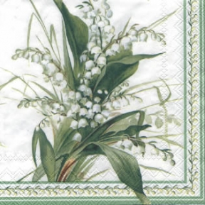 Салфетка для декупажа L-428290 33 x 33 cm PEARLWHITES white ― VIP Office HobbyART
