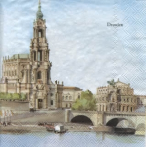 Салфетка для декупажа L-452000 33 x 33 cm DRESDEN ― VIP Office HobbyART