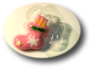 Форма для мыла "Новогодний носок с подарком" ― VIP Office HobbyART