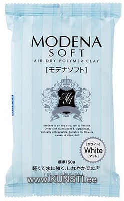 Японская полимерная глина Modena soft, белая, 150 г ― VIP Office HobbyART