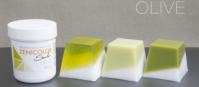 Прозрачные немигрирующие красители для мыльной основы ZENICOLOR SOLO Olive ― VIP Office HobbyART