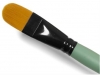 Кисть из синтетики Renesans, овальная, короткая ручка № 14
