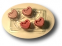 Soap mold "4 hearts"