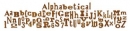 Ножи Decorative strip die TH alphabetical, Sizzix 657482