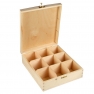 Деревянная коробка для чая. 9 отделений 24x21x8cm