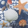 Napkin 210945 33 x 33 cm Starfish and Shells