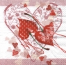 Napkin 211129 33 x 33 cm Cherry Hearts