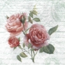 Салфетка для декупажа L-444950 33 x 33 cm LOVE LETTER rose 
