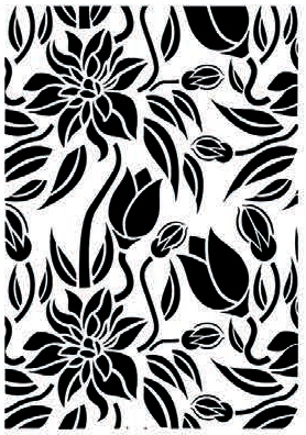 Flower трафарет Cadence collection fcs-3 21x30 ― VIP Office HobbyART