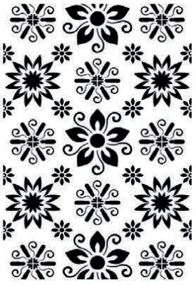 Flower stencil collection fcs-9 21x30 ― VIP Office HobbyART