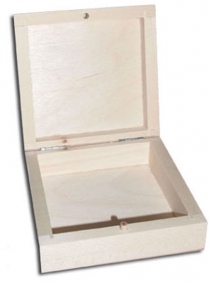 Puidust toorik - Puidust karp. Mõõdud: 8.5 x 8.5 x 3.7cm ― VIP Office HobbyART