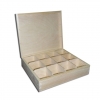 Деревянная коробка для чая. 12 отделений 29.5x22.5x8cm