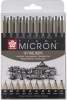 Pigma Micron Set 10 FINELINERS Sakura 