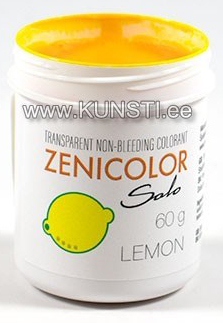 Прозрачные немигрирующие красители для мыльной основы ZENICOLOR SOLO Lemon ― VIP Office HobbyART