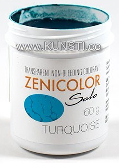 Прозрачные немигрирующие красители для мыльной основы ZENICOLOR SOLO Turquoise ― VIP Office HobbyART